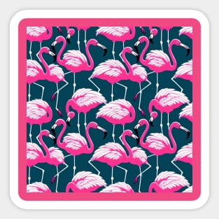 Pink Flamingo Paradise Sticker